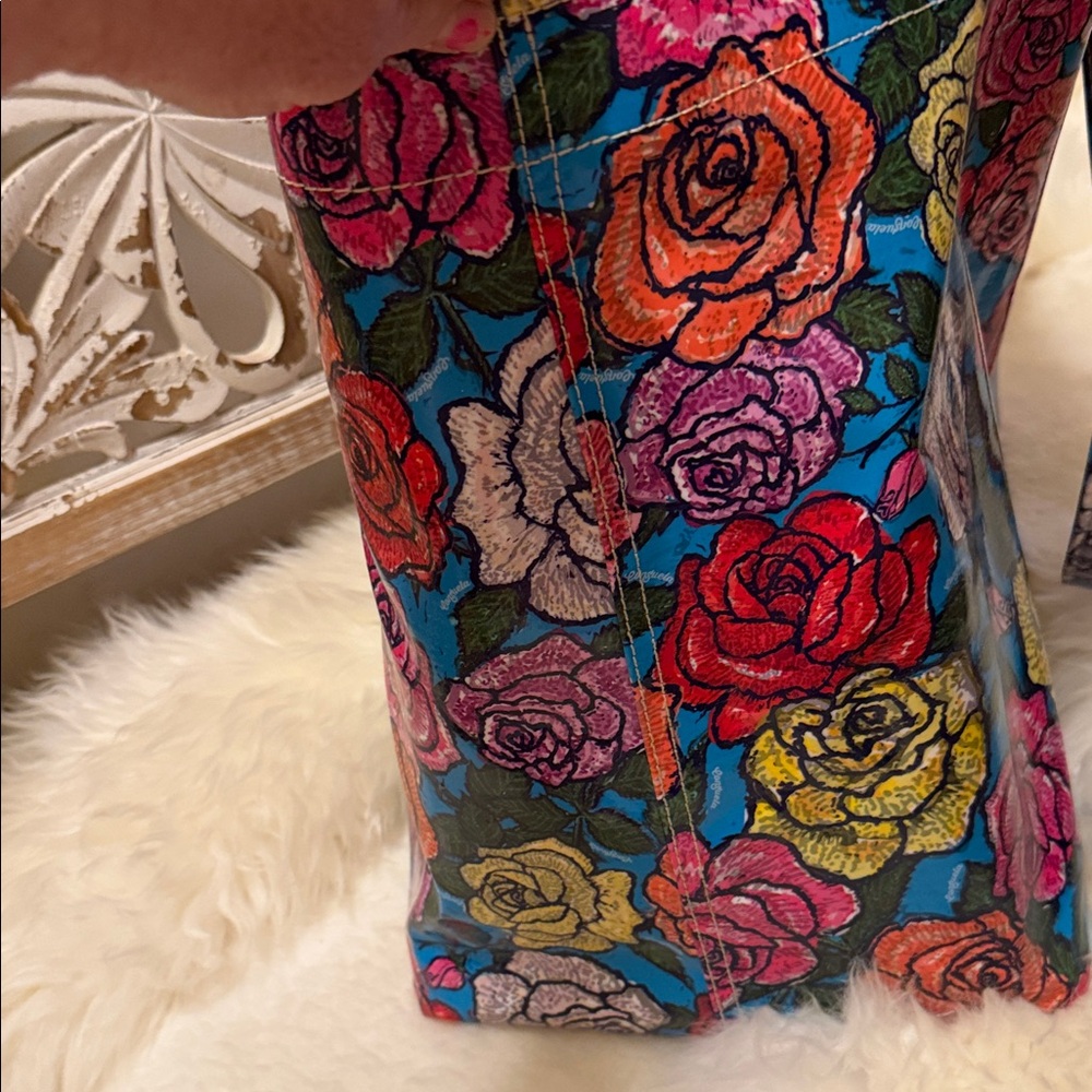 Consuela Vibrant Rose Pattern Tote - Picture 4 of 11